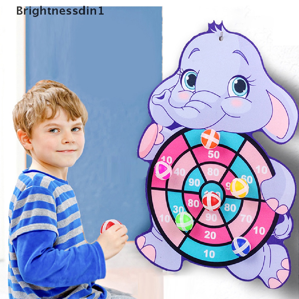 [Brightnessdin1] Target Sticky Ball Dartboard Lempar Mainan Olahraga Pesta Edukasi Board Games Butik