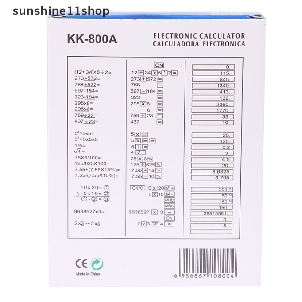 Sho Kalkulator Grosir Pabrikan Baru KK-800A Metal Desktop Font Wide Calculator N