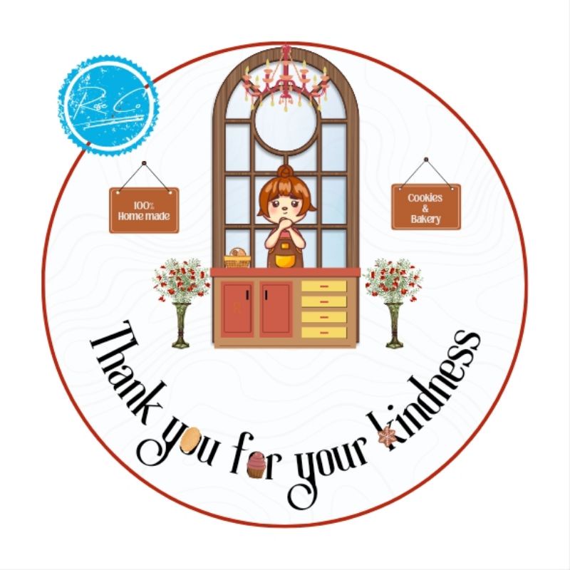 

TEMPLATE STIKER THANK YOU / STIKER LUCU / STIKER LABEL MAKANAN / STIKER LABEL / STIKER / LABEL