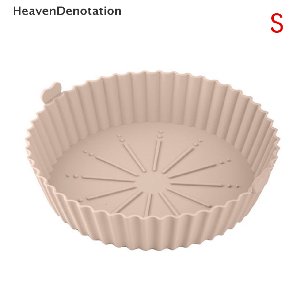 [HeavenDenotation] 1pc Reusable Air Fryer Silicone Pot Non Stick Air Fryer Kue Baking Tray Liners HDV