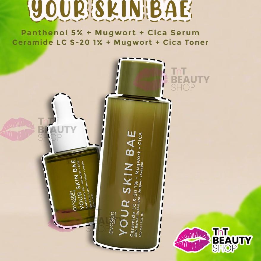 ♫ Avoskin Your Skin Bae Panthenol 5% + Mugwort + Cica Serum | Avoskin Your Skin Bae CeramideToner ۝