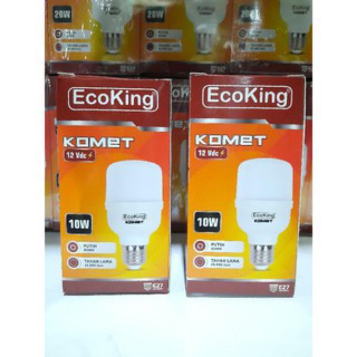 Lampu Bohlam LED DC 12V 10W - 20W Ecoking Komet / JUMBO / TABUNG AKI