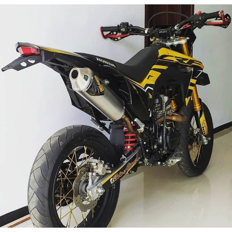 knalpot KLX crf wr norifumi roket 4 stainless free laser nama
