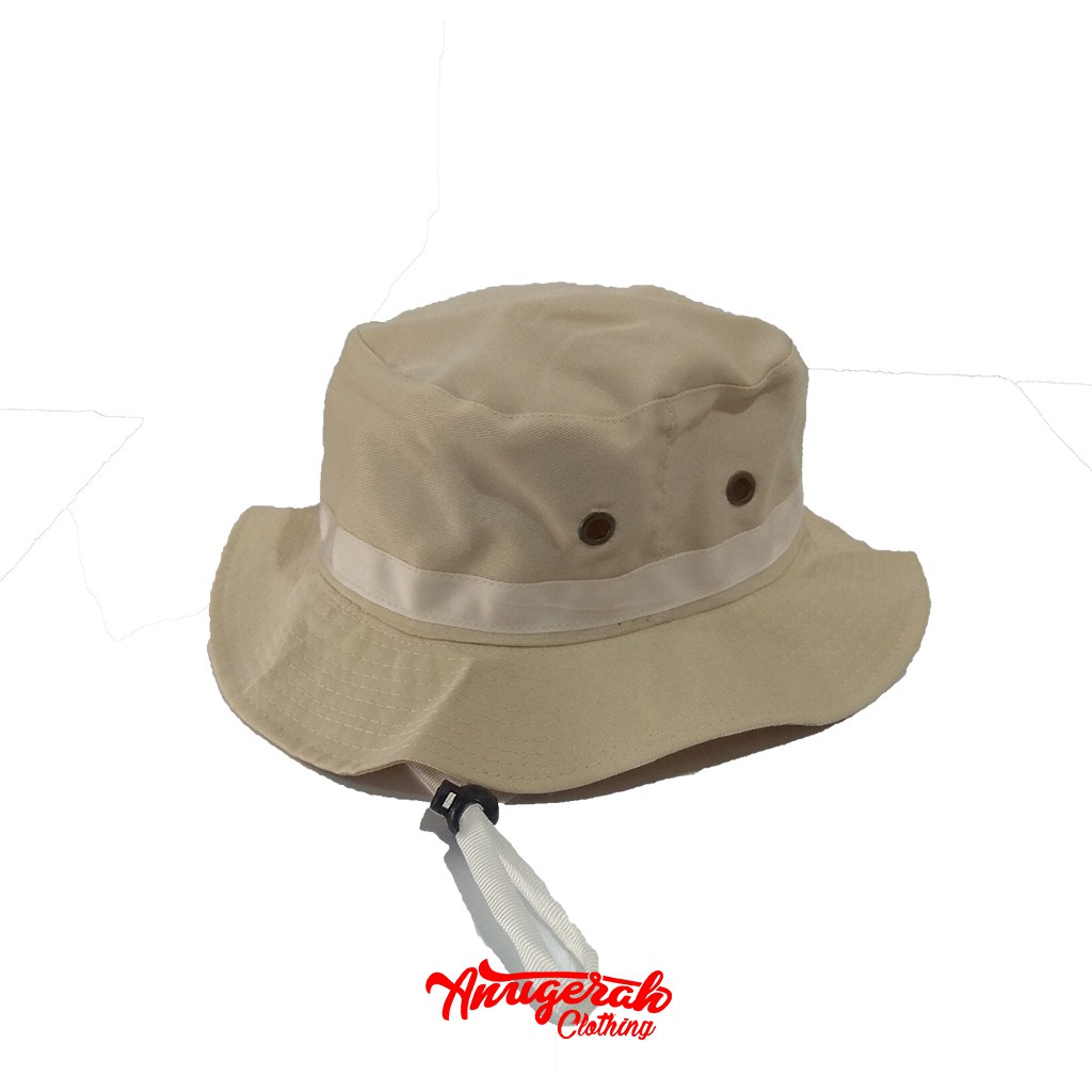 DISKON Topi Rimba / Bucket Hat / Rimba Hat / Hiking Hat / Topi Hutan / Topi Gunung Bahan Royal drill HIDAYAH