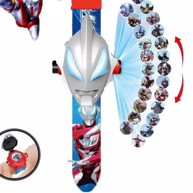 ➷ Jam Tangan Anak Ultraman Proyektor Jam Fashion Anak Trendy ♦