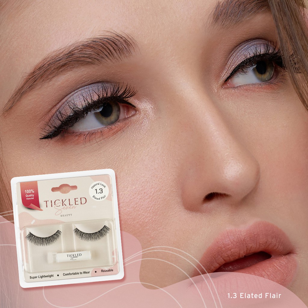 TICKLED SEVEN INDIVIDUAL PACK EYELASHES ELATED FLAIR 1.3