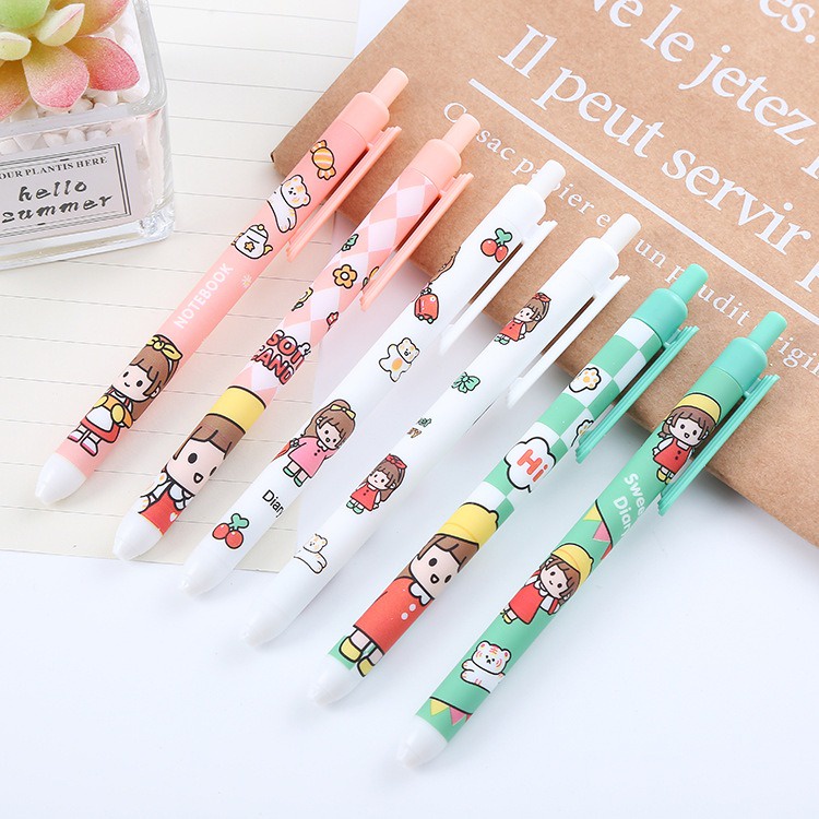 

IDgrosir 6pcs Pena Pulpen Pen Set Cetek Cetekan IDG-ST0313