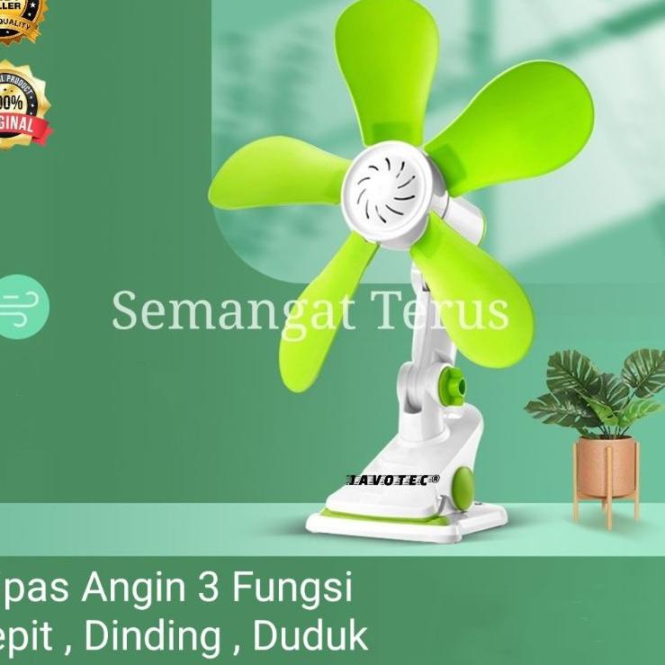 Borong Promo Mini fan jepit javotec 490(jepit~dinding~duduk) / Kipas Angin Jepit 24W / Kipas angin m
