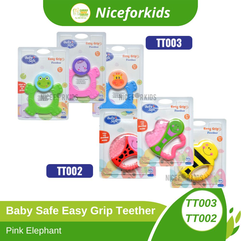 Baby Safe Easy Grip Teether TT002 TT003 / Gigitan Bayi Dengan Pegangan