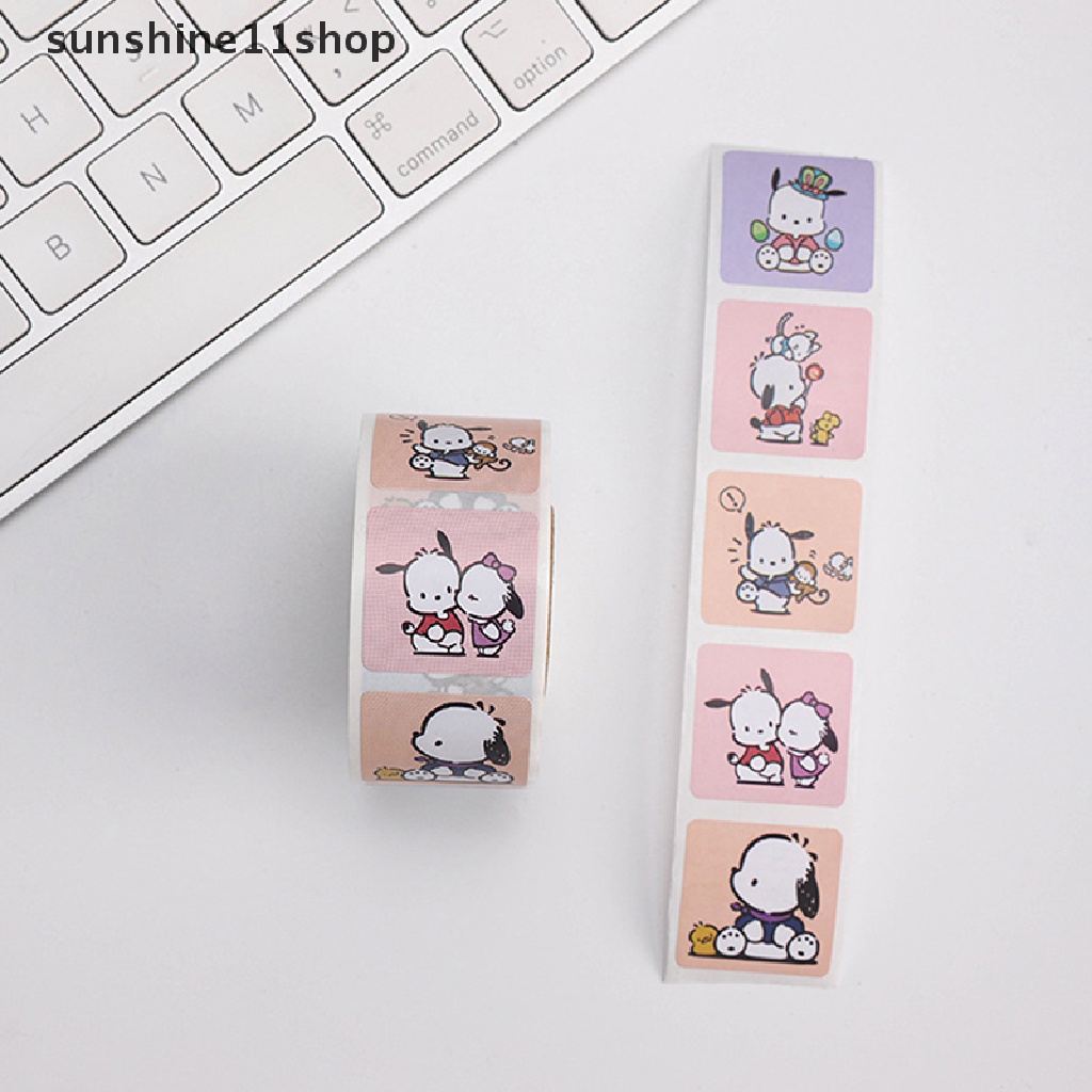 Sho roll Isi 500pcs Selotip Kartun ers Sanrio ers Kuromipacha dog Kartun ers Lucu sealing ers Hadiah N