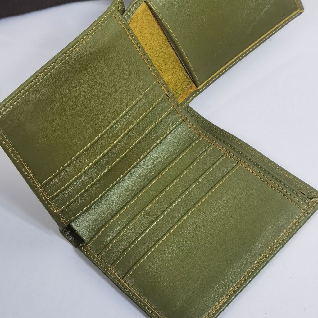 Cedro leather Dompet kulit Full Kulit asli premium Green Organik