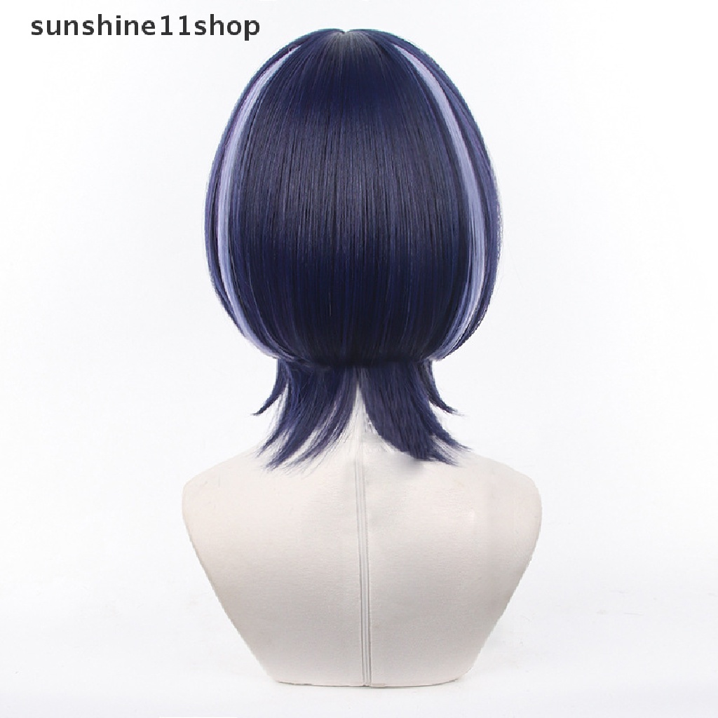 Sho Genshin Impact Wanderer Cosplay Wig Tahan Panas Wig Sintetis Wig Pesta N