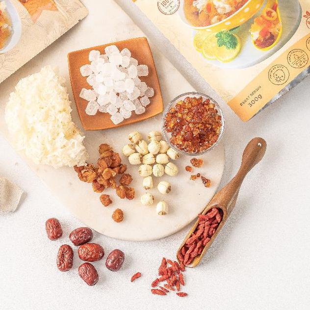 

BEST SELLER Paket Peach Gum Dessert size 8-10 porsi Diskon,.,..