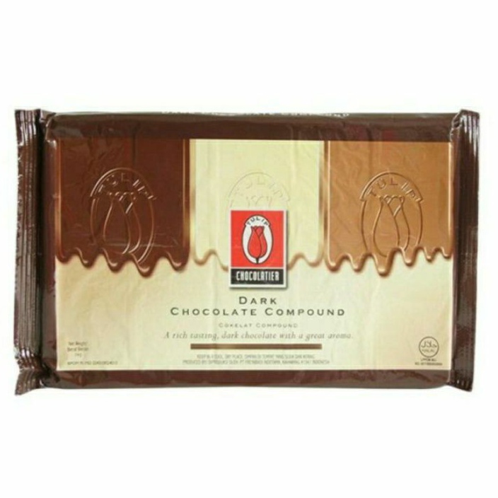 

✨NEW✨ -Tulip Dark Chocolate Compound 1kg / 1 kg coklat promo- 1.1.23