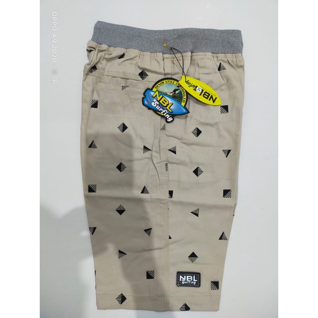 Celana Pendek Model Chinos NBL MOTIF Bahan Katun / Kolor Santai Pria Wanita Unisex Pinggang Karet - sckmenwear GROSIR