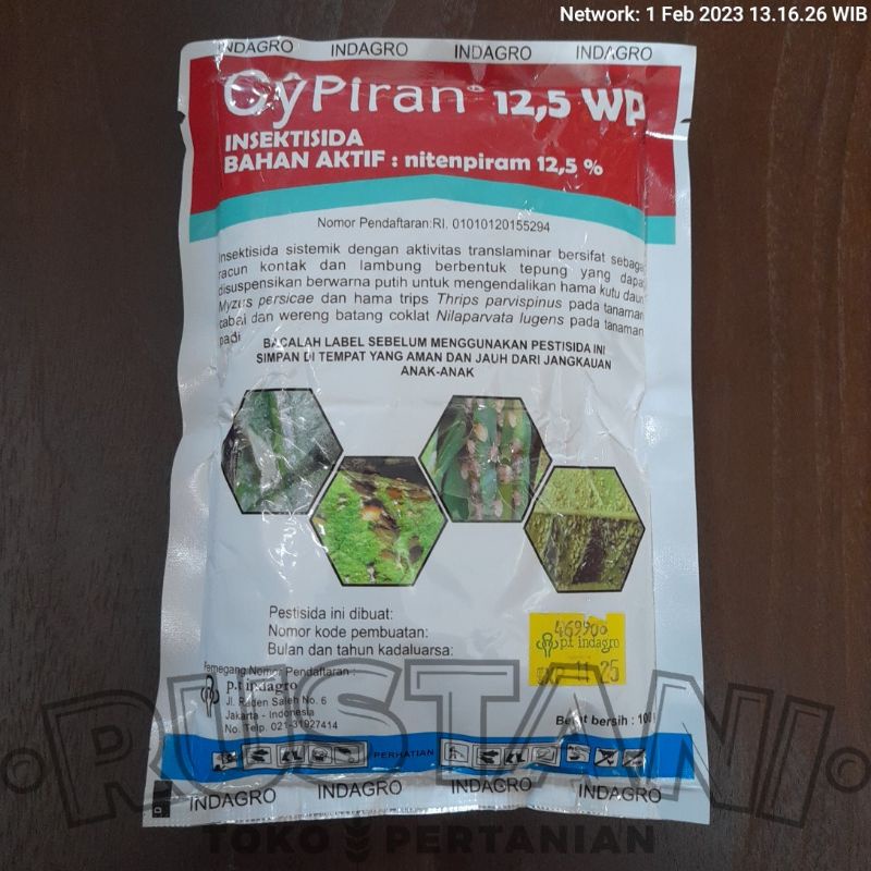 Insektisida CYPIRAN 12,5WP 100Gr Bahan aktif : Nitenpiram 12,5%