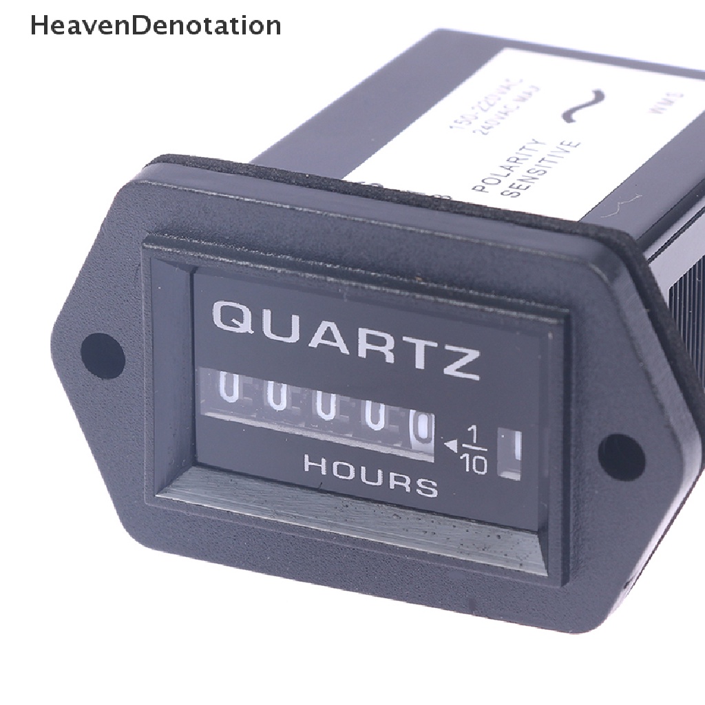 [HeavenDenotation] 1pc 6digis 220V AC Hour Meter, Timer Counter Tertutup Lengkap 12v-36v dc HDV
