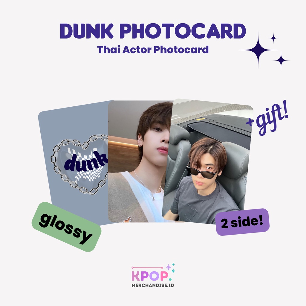 DUNK NATACHAI PHOTOCARD COLOR THAI ACTOR