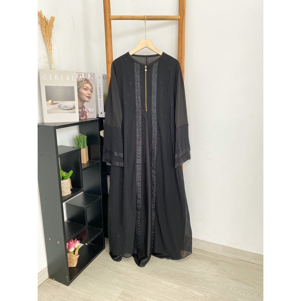 ABAYA AYESHA / Gamis Turkey / Longdress Muslimah / Maxy Formal / Busana Muslim / Dress Kondangan / Pakaian Mewah Arabic