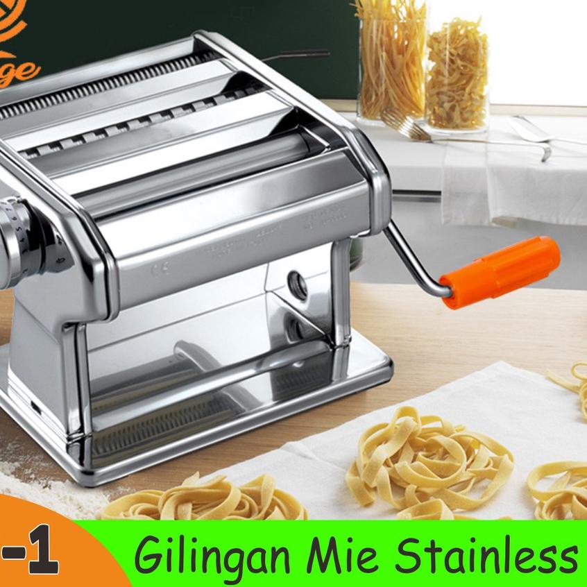 ✰ Gilingan Mie Pasta Maker Gilingan Molen Gilingan Mie Stainless Steel Alat Penggiling Mie MTJ-1 ❊