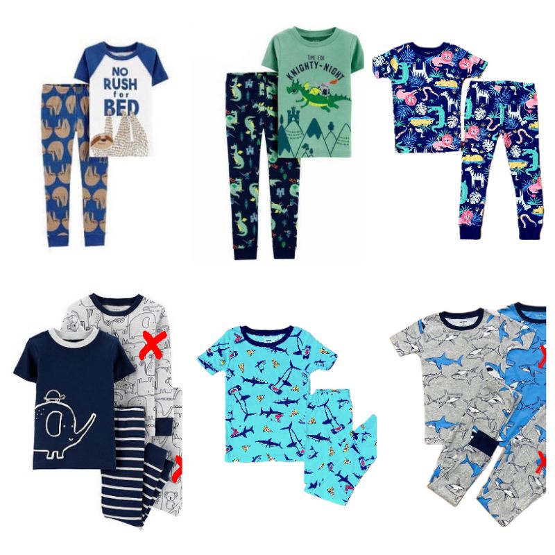 Piyama Stelan Baju Tidur Anak Cowok Carters 6