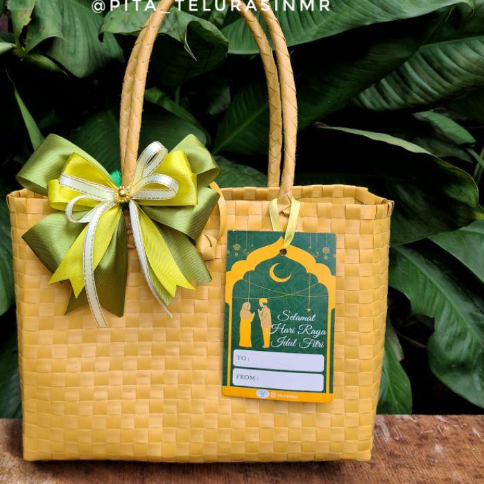 

12.12 ✨SALE✨ TAS HAMPERS LEBARAN IDUL FITRI - TAS ANYAM PLASTIK KOTAK TERMASUK PITA DAN KARTU gas !!
