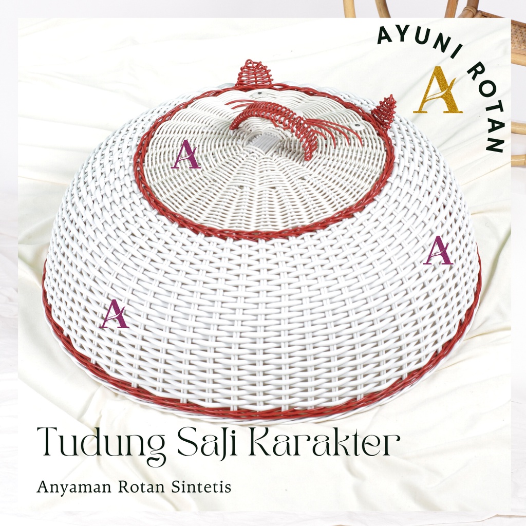 Tudung Saji Karakter Rotan Sintetis