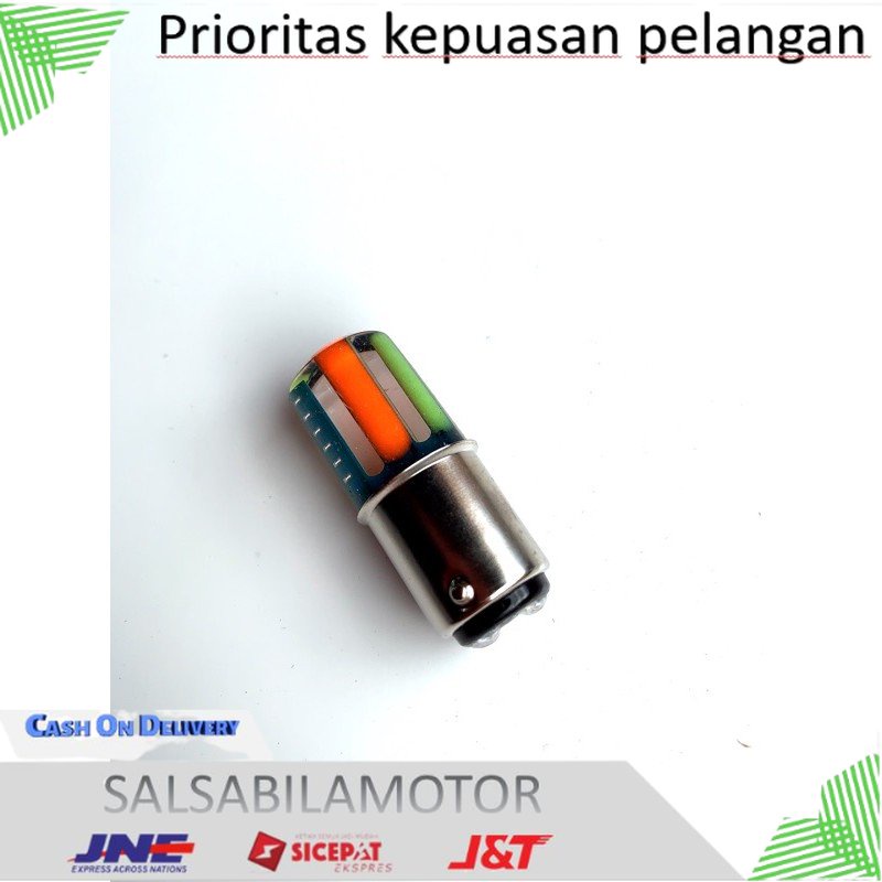 lampu stop rem motor stoplamp RGB running kedip beat vario110 mio supra x 13mata led