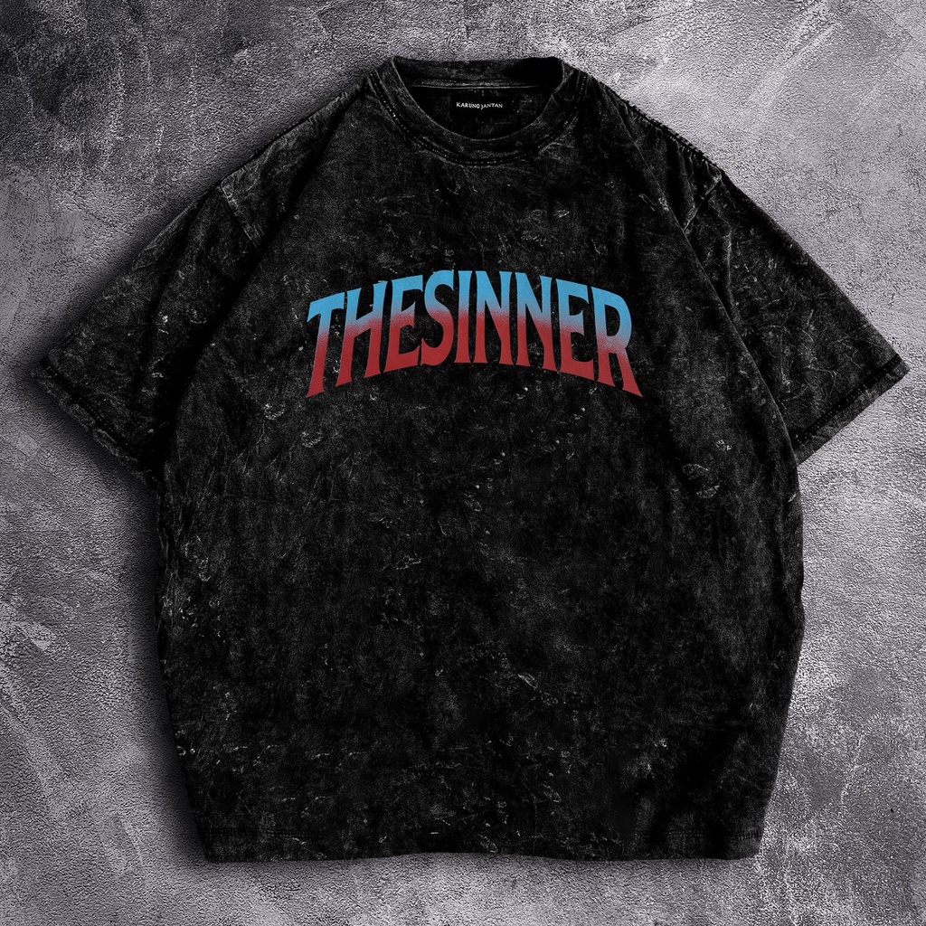 [Oversize] BAJU KAOS OVERSIZE WASH / OVERSIZE T-SHIRT WASH &quot;Thesinner&quot;