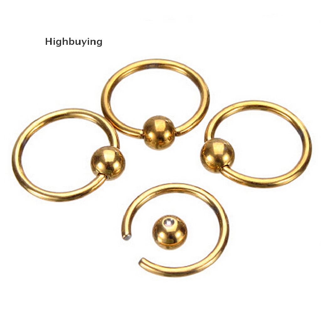 Hbid 1biji Cincin Hidung Chic Bibir Telinga Hidung Clip On Bola Hidung Bibir Hoop Earring Glory