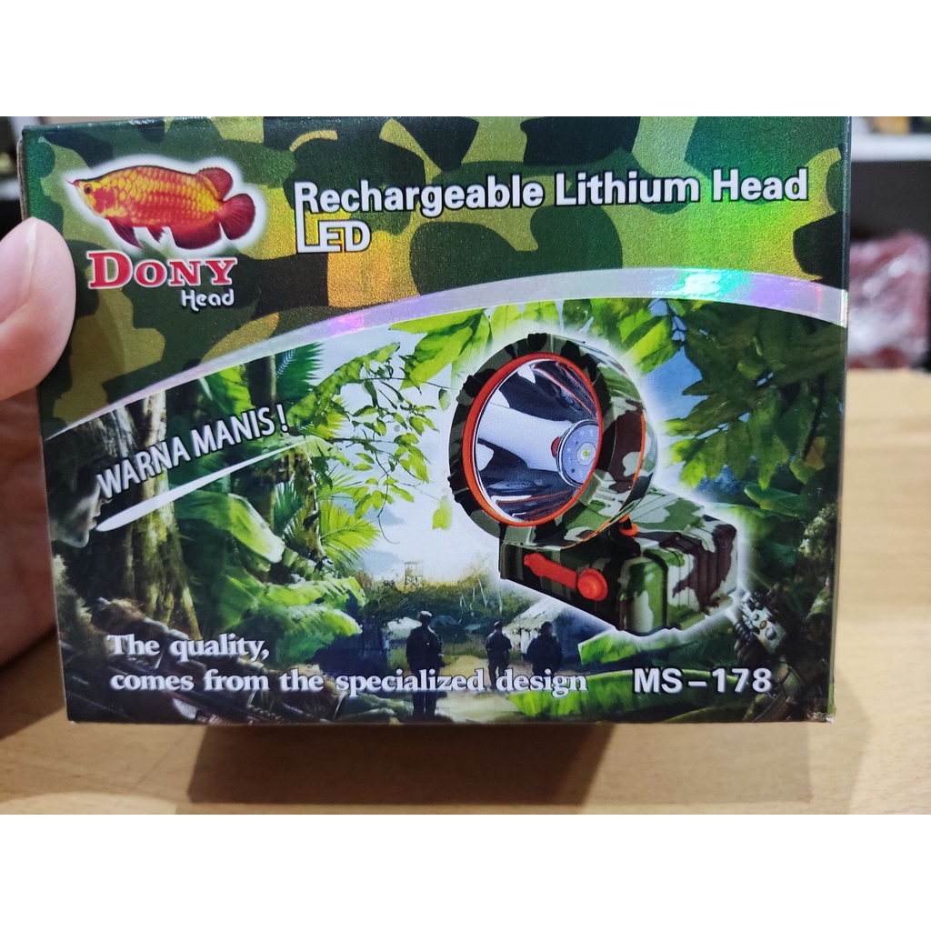 Senter Kepala 10 Watt LED Dony MS-178