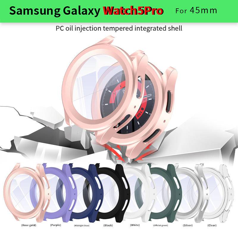 Pelindung Layar Shell Pelindung Case Kaca Untuk Samsung Galaxy Watch 5pro 45mm Watch Case For Samsung Galaxy Watch5 Pro