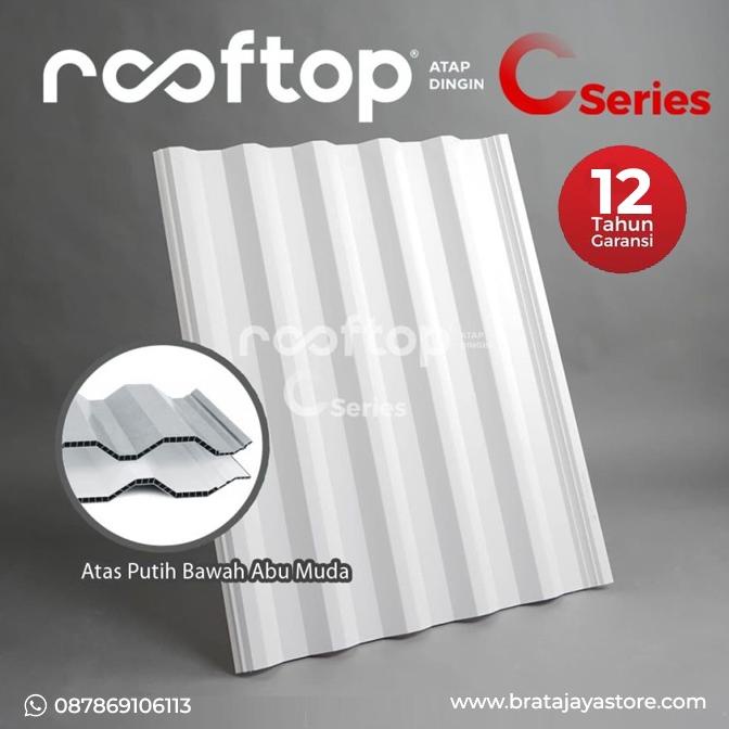 Atap uPVC Rooftop C Series C-Series 1 Meter  Rumah Gedung Ruko Alderon Rooftuff Halodeck Solartuff  