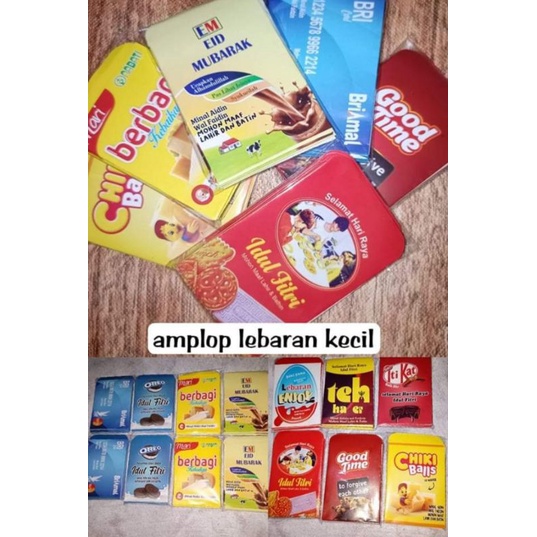 

amplop lebaran Snack size kecil uang lipat dua