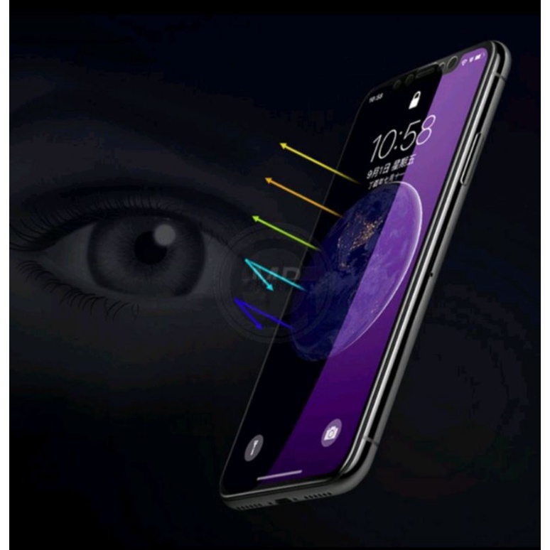 TEMPER GLAS BLUE CERAMIC MATTE ANTI GORES FOR INFINIX SMART 5