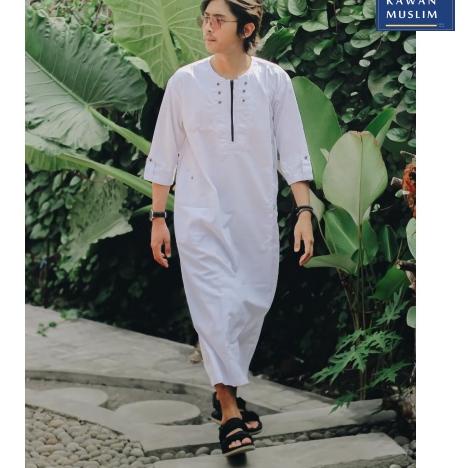 New Stock Terlaris - Jubah pria Solat katun laa samase haramain Al Amzein isra ikhwan MG9 NOSH Jubah