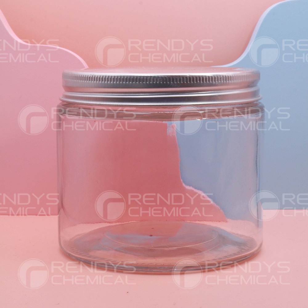 Jar Kaca Bening 200ML 400ML 500ML 750ML Bulat Tutup Aluminium / Toples Kaca / Glass Jar 200 400 500 750 ML / Stoples Serbaguna