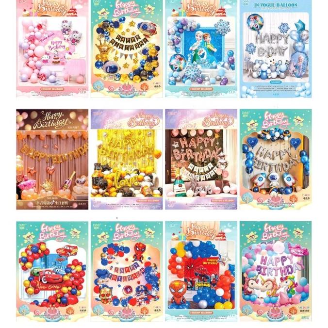 Paket Dekorasi Ulang Tahun Sweet Momen Karakter Unicorn Remaja ram03