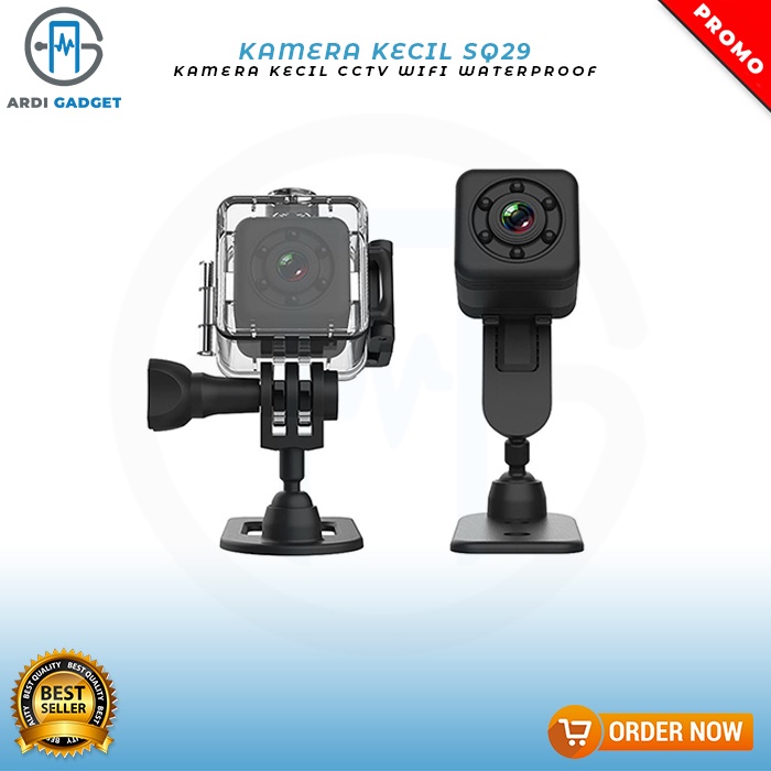 Kamera mini pengintai CCTV Camera HD Mini Sport WIFI SQ29  Waterproof Sport Camera With Infrared