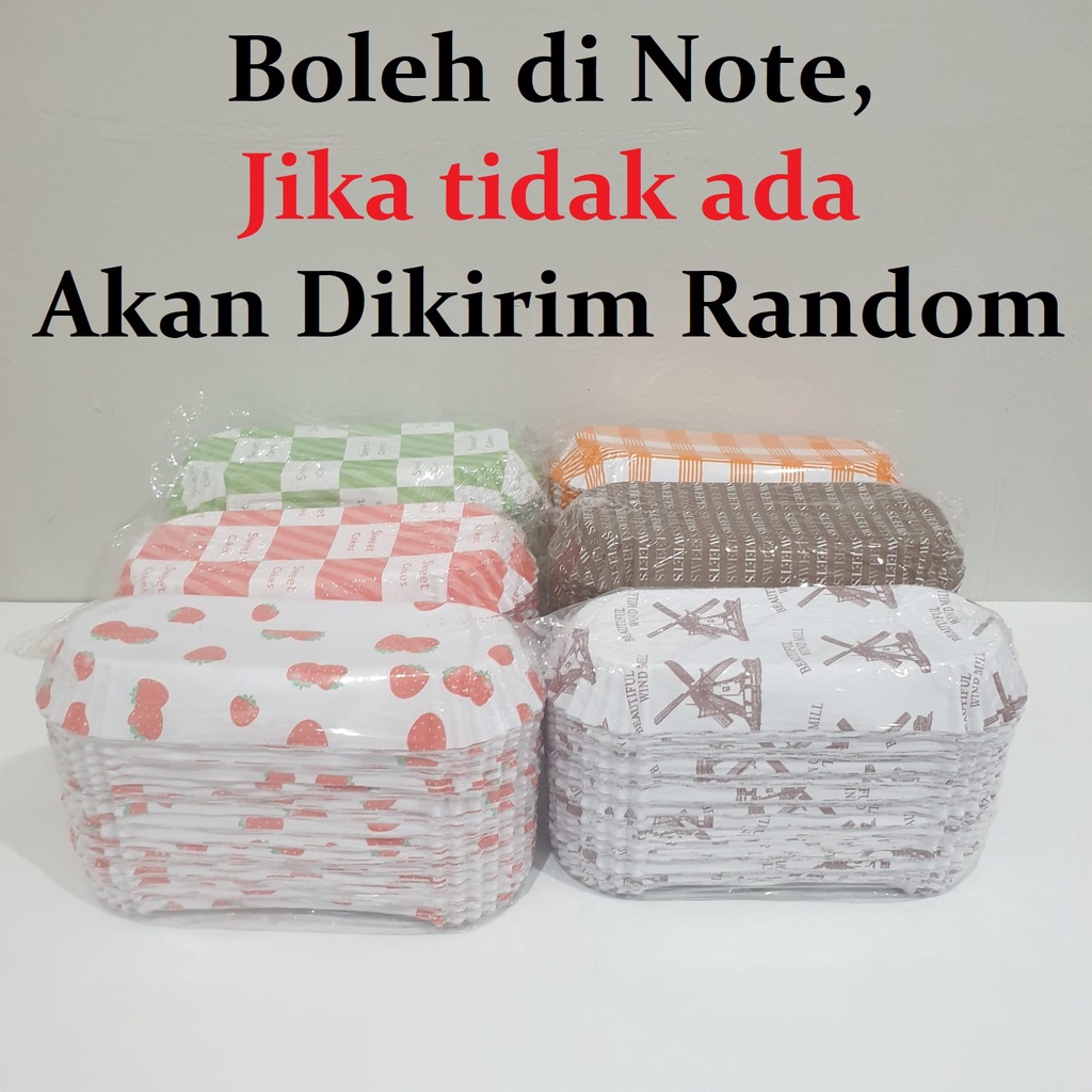 Kertas Cup Paper Roti 200Pcs Bread Cup Paper Case Alas Panggang Oval