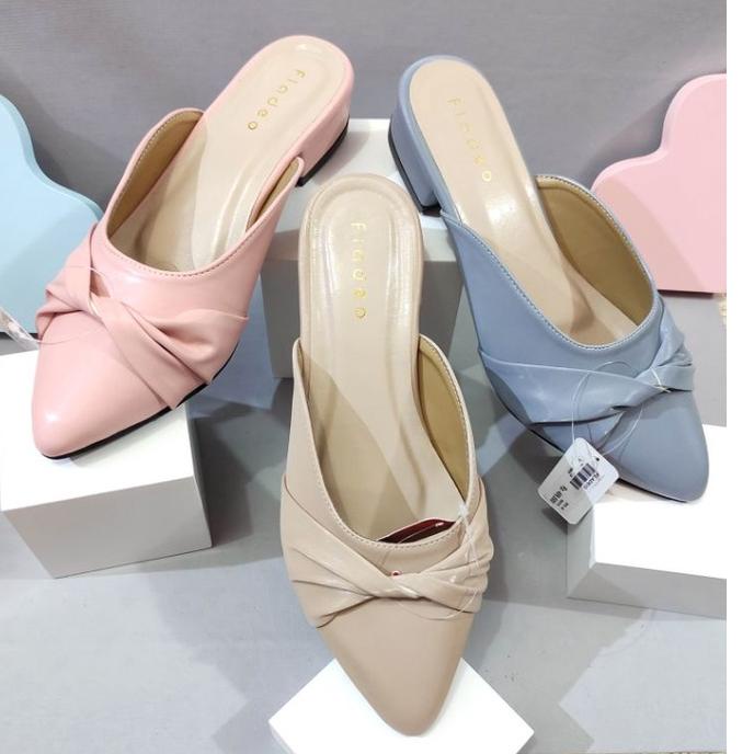 Recomended sandal wanita bustong fladeo hak 3 cm (pita)