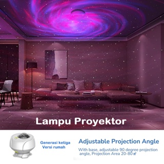 Lampu tidur aesthetic Lampu proyektor light malam bintangTikTok generasi ketiga Night Light