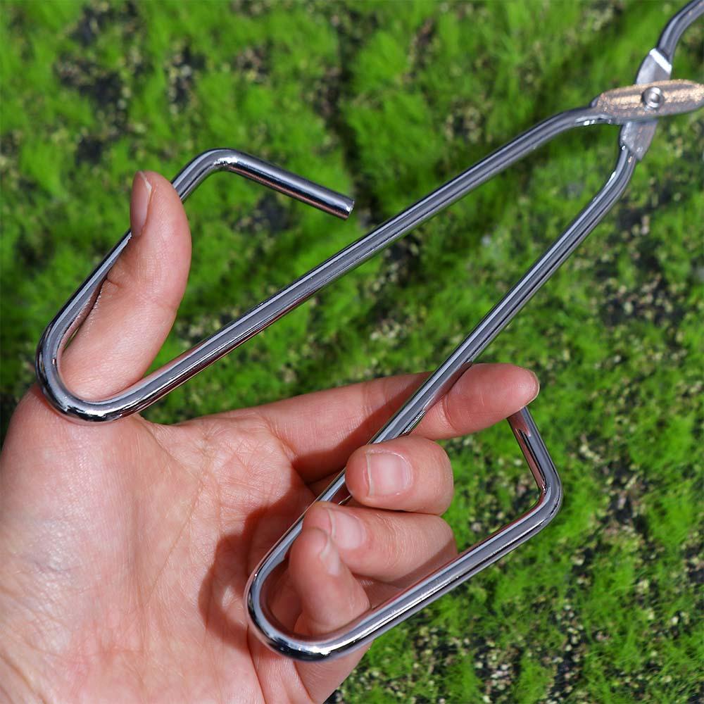 Agustina Klip Makanan 55 cm Multi-Fungsi Piknik Barbekyu Karbon Klip Camping Arang Penjepit Baking Tools