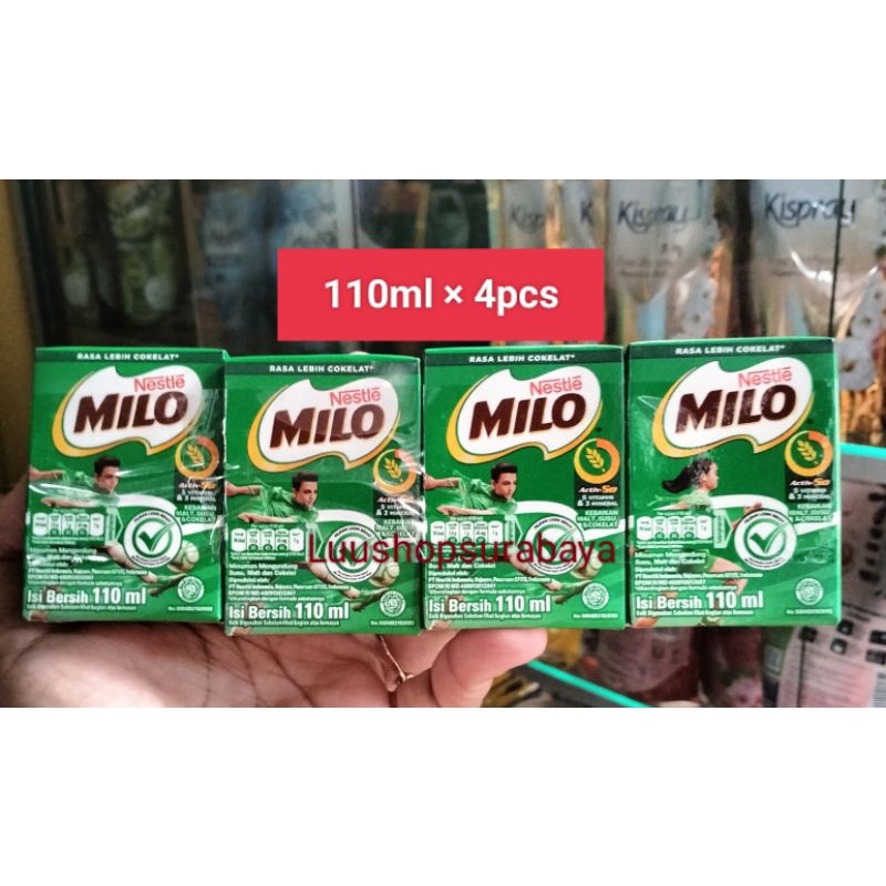 

Milo Susu UHT paket hemat isi 4×110ml