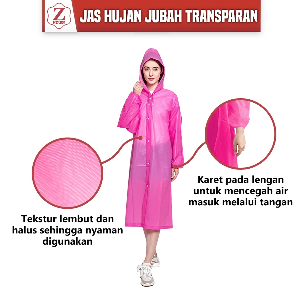 JAS HUJAN RAINCOAT PRIA DAN WANITA DEWASA TEBAL KEREN / MANTEL HUJAN JAS HUJAN TAHAN AIR DAPAT DIGUNAKAN KEMBALI Satu Keluarga Jas Hujan Terusan Mantel Hujan Anak Dan Dewasa Semi Transparan Polos Bahan EVA RAINCOAT Berkualitas