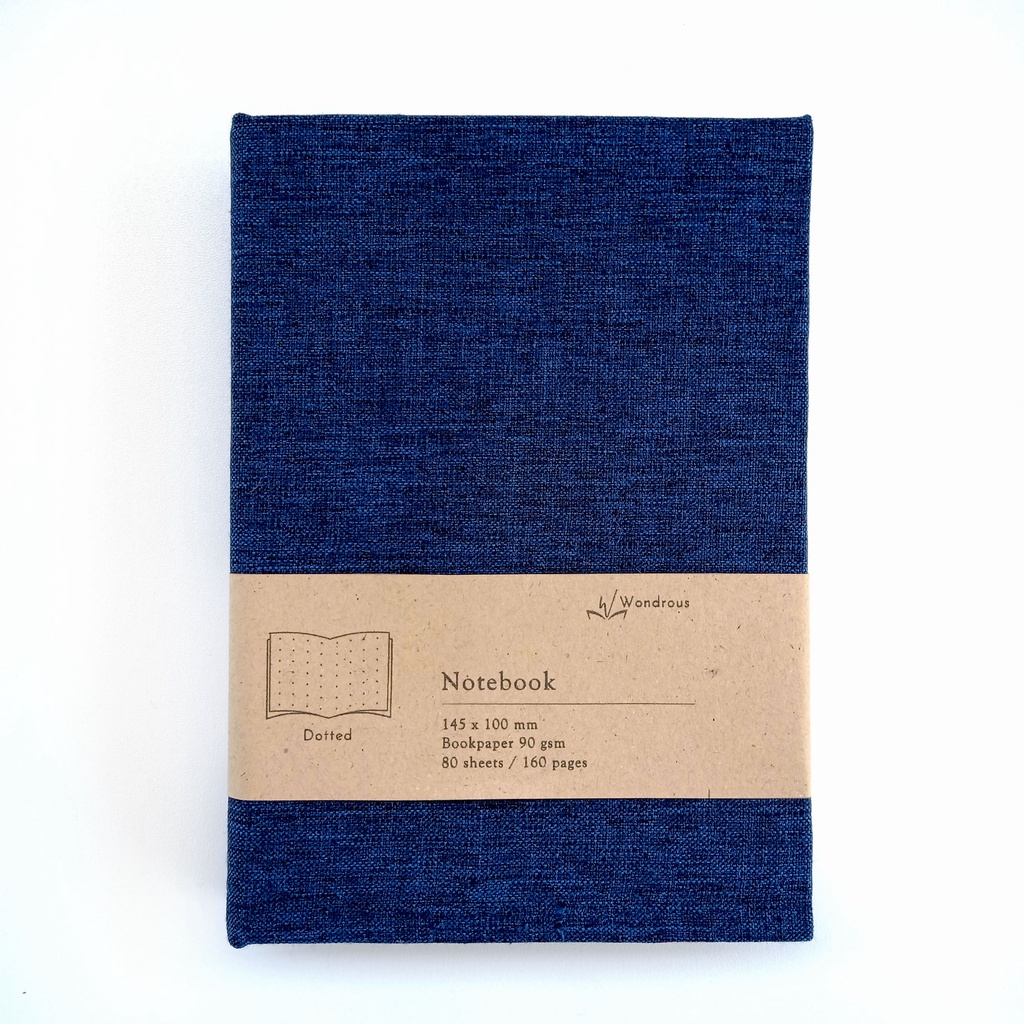 

Bujo 2023, A6 Notebook Wondrous - Navy Blue
