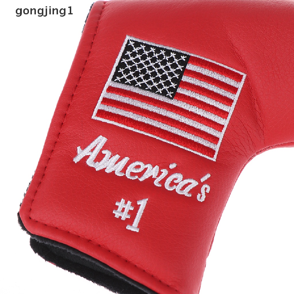 Ggg 1x Golf Cover Blade Putter Cover Kaitan Golf Untuk Putter Pantai Kerikil Bendera As  Id