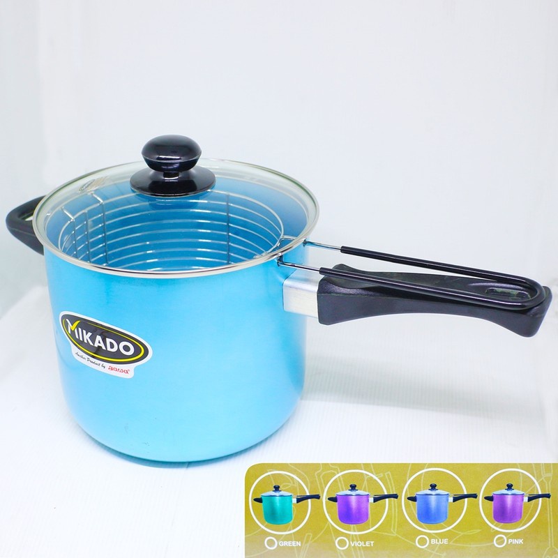 MASPION Multi Deep Fryer Penggorengan Stimfrai Frying Tutup Kaca 18 cm / Panci Goreng Kentang