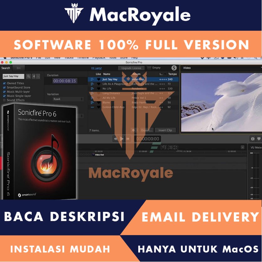 [MacOS] SmartSound SonicFire Pro Full Version Lifetime Full Garansi