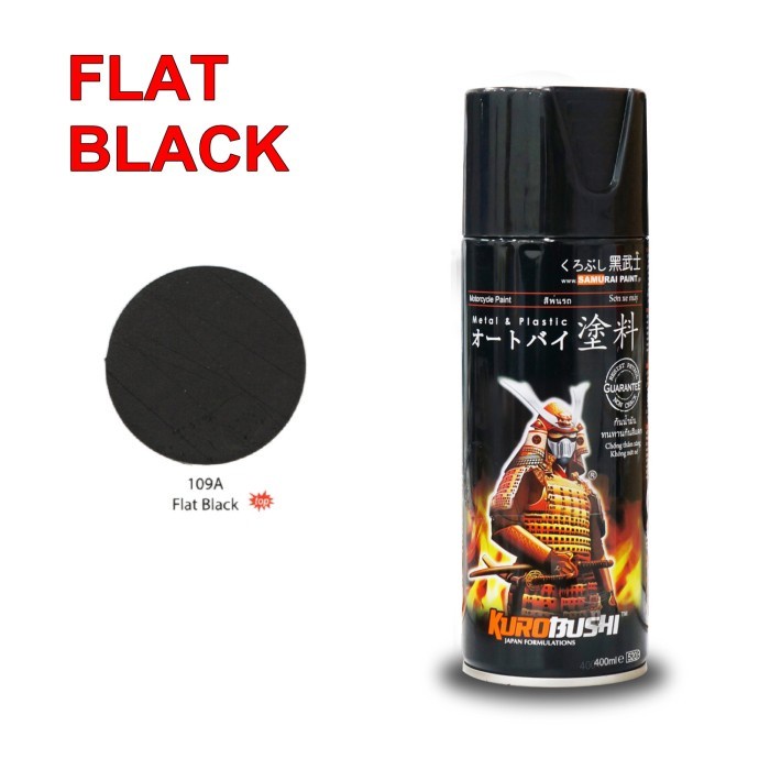 Pilox Samurai 109A FLAT BLACK DOFF 400ml Hitam Samurai 109 Cat Samurai